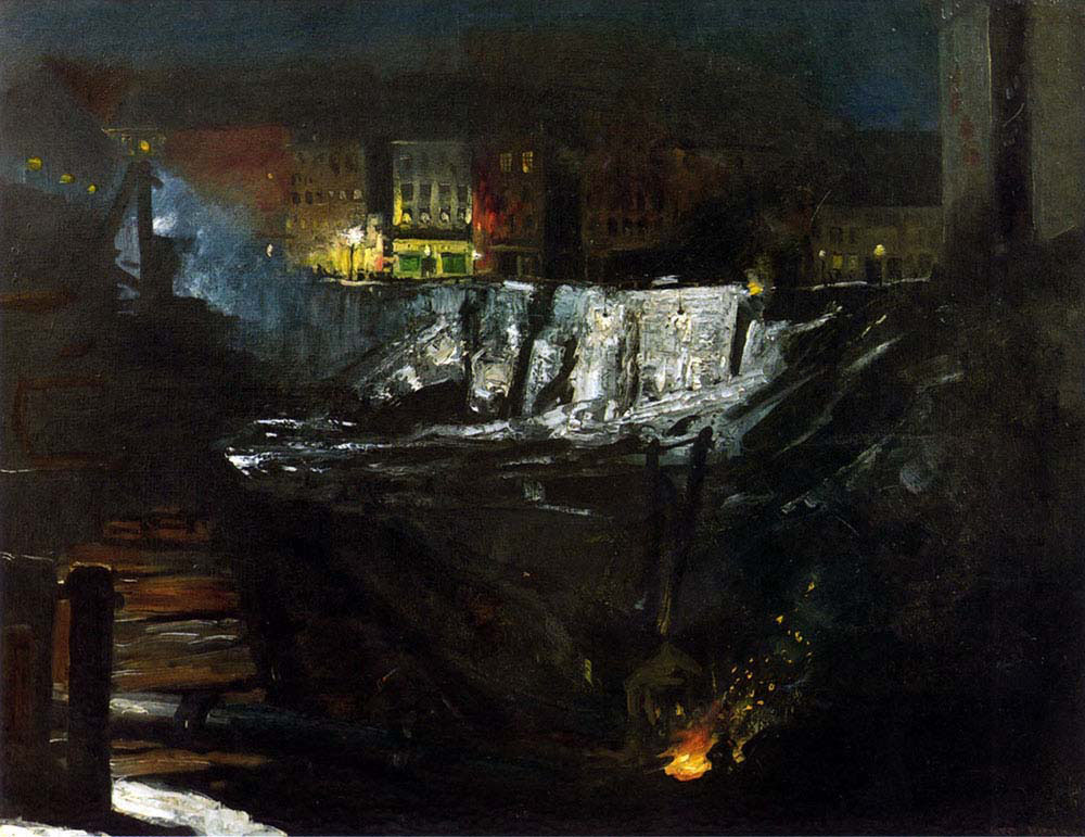 Excavation Work at Night